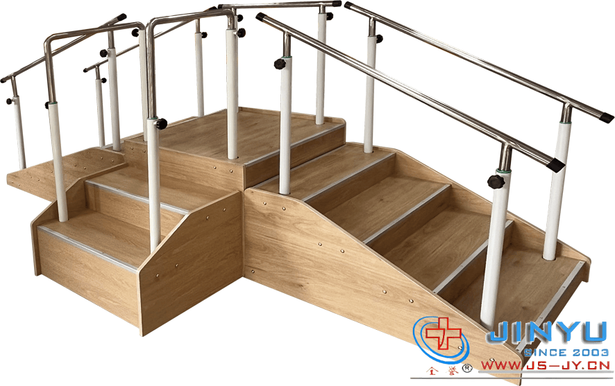 下肢康复运动器(训练用扶梯、三面 实木款)