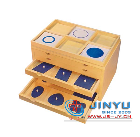 儿童几何图形嵌板柜